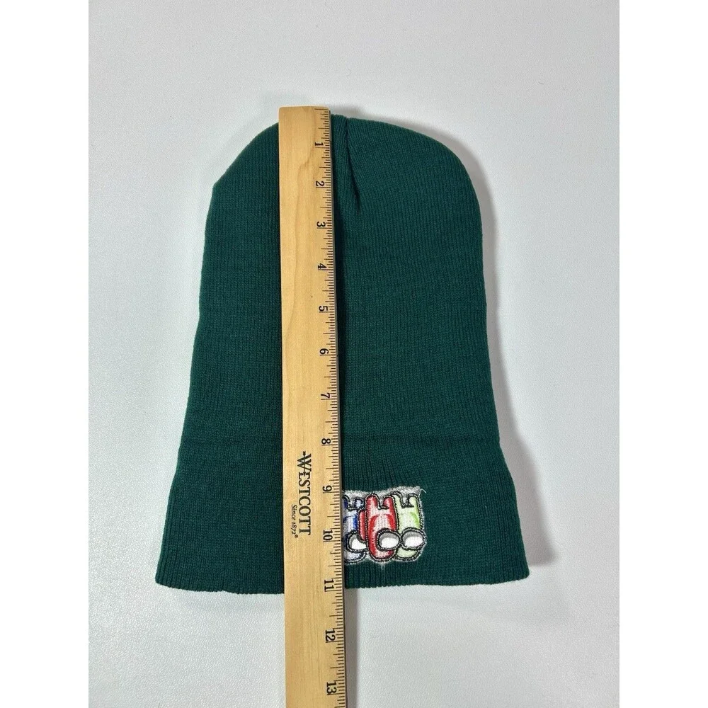 Among Us Kids’ Dark Green Beanie Hat Astronauts